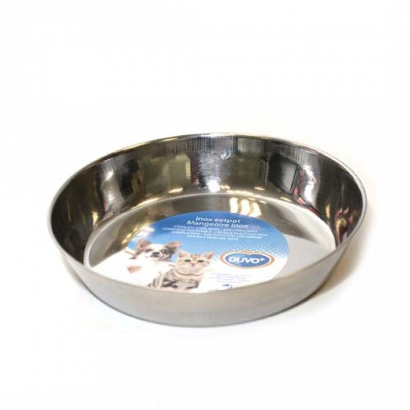 Duvo+ Mělká nerezová miska pro štěňata 13cm 200ml Duvo+