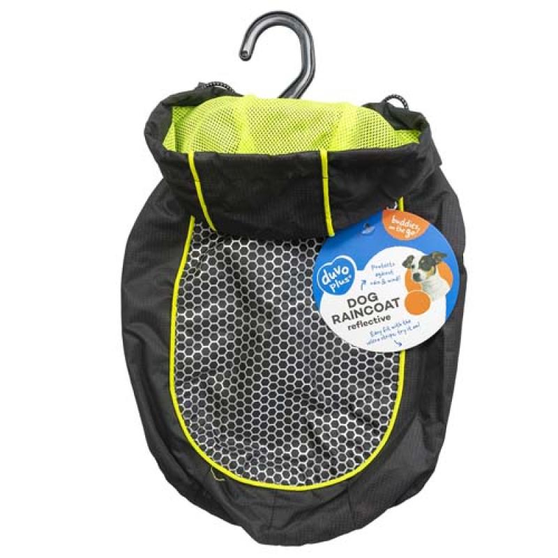 Duvo+ Pláštěnka pro psa černo-žlutý  XL - 70cm Duvo+