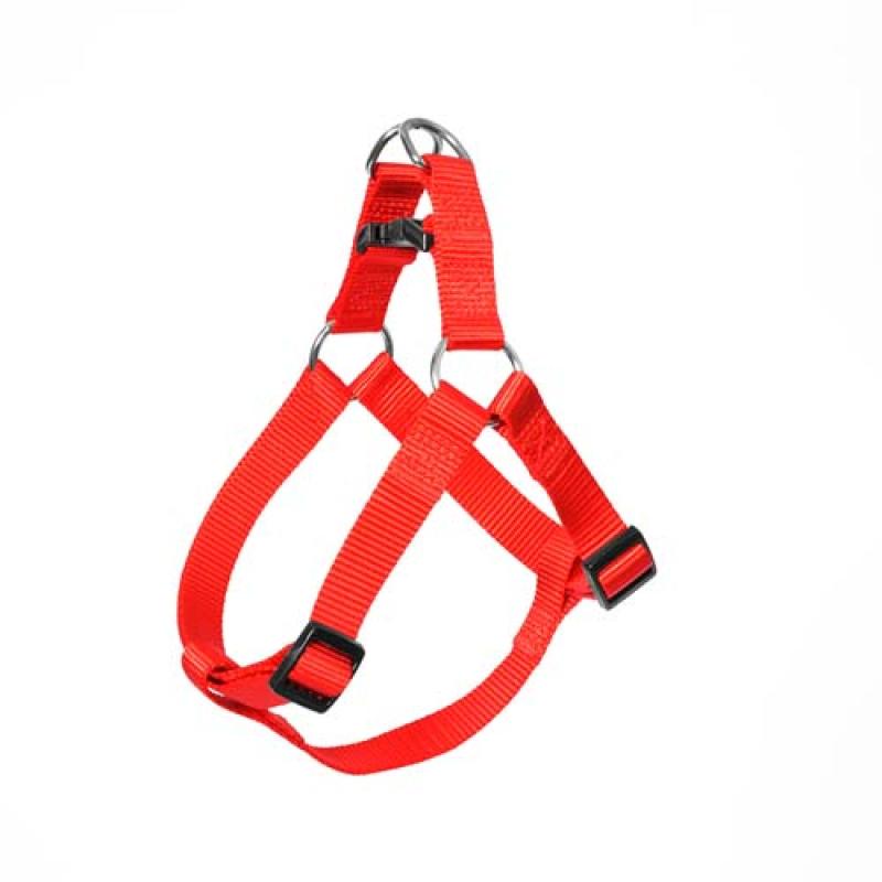 Duvo+ Postroj nylon červený   65-80cm/25mm Duvo+