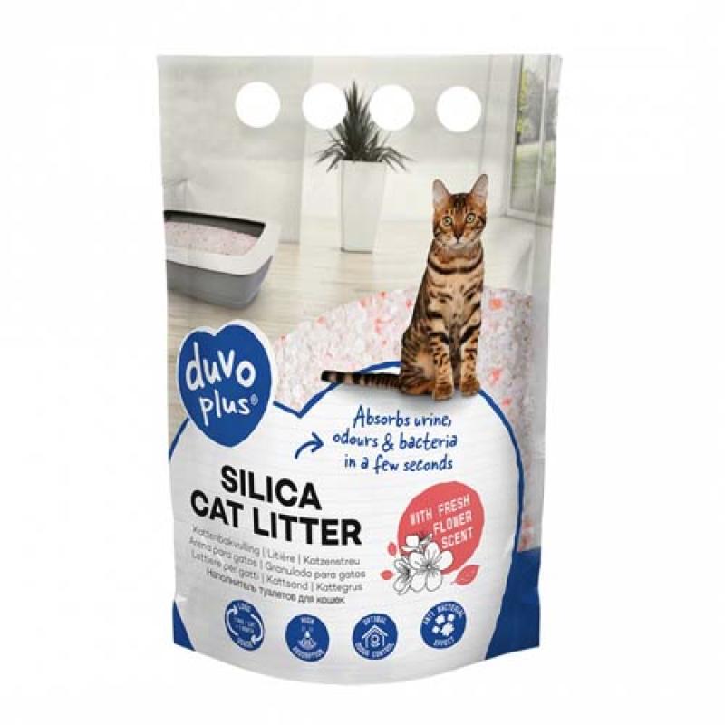 Duvo+ Premium silikonová podestýlka pro kočky s vůní kvetov- růžově bílá 1-8 Duvo+
