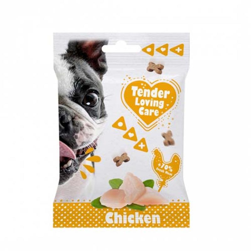 Duvo+ Tender Loving Care Měkká pochoutka pro psy s kuřecím masem 100g Duvo+