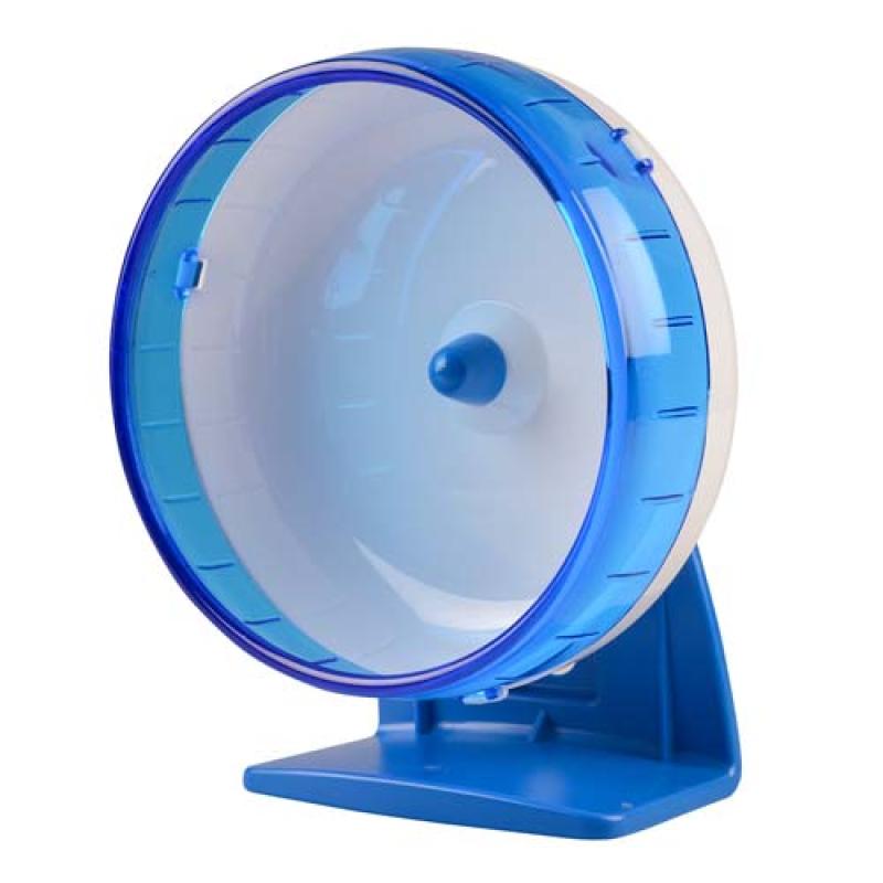 Duvo+ Tichý plastový kolotoč pro drobné hlodavce modrý průměr 12cm Duvo+