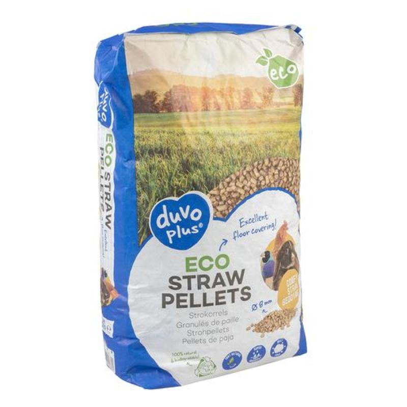 Duvo+ Univerzální granulovaná podestýlka ze slámy 8mm - 8kg/20L Duvo+