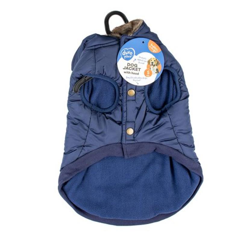 Duvo+ zimní bunda s kapucí pro psy XS 30cm modrá Duvo+
