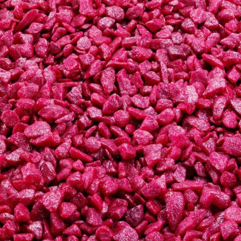 Ebi AQUA DELLA Glamour Stone 6/9mm 2kg BRIGHT-RASPBERRY -Barevný třpytivý štěrk Ebi