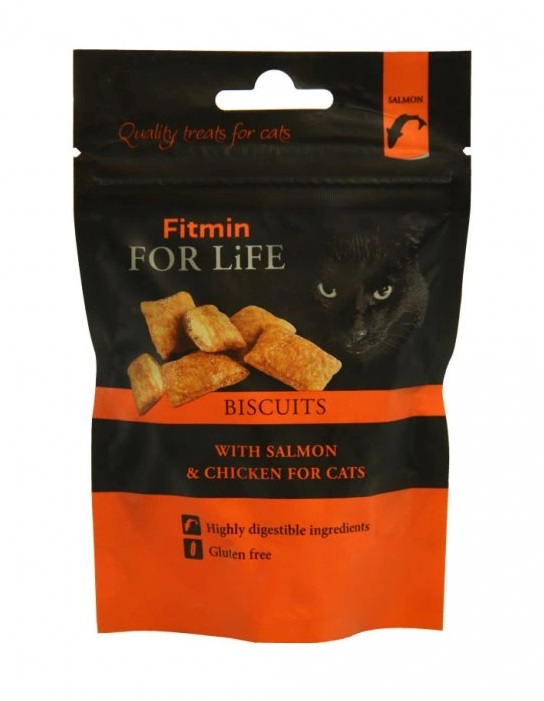 Fitmin For Life lososové polštářky pro kočky 50 g Fitmin