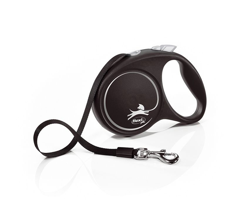 Flexi Black design vel. M páska 5 m/25 kg stříbrné Flexi