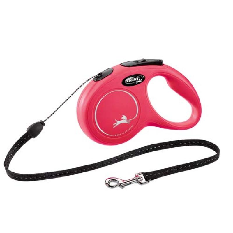 Flexi New Classic lanko S 5m do 12kg červené Flexi
