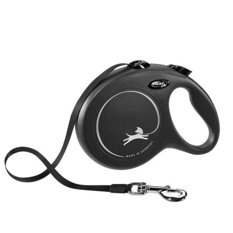 Flexi New Classic popruh L 8m do 50kg černé Flexi