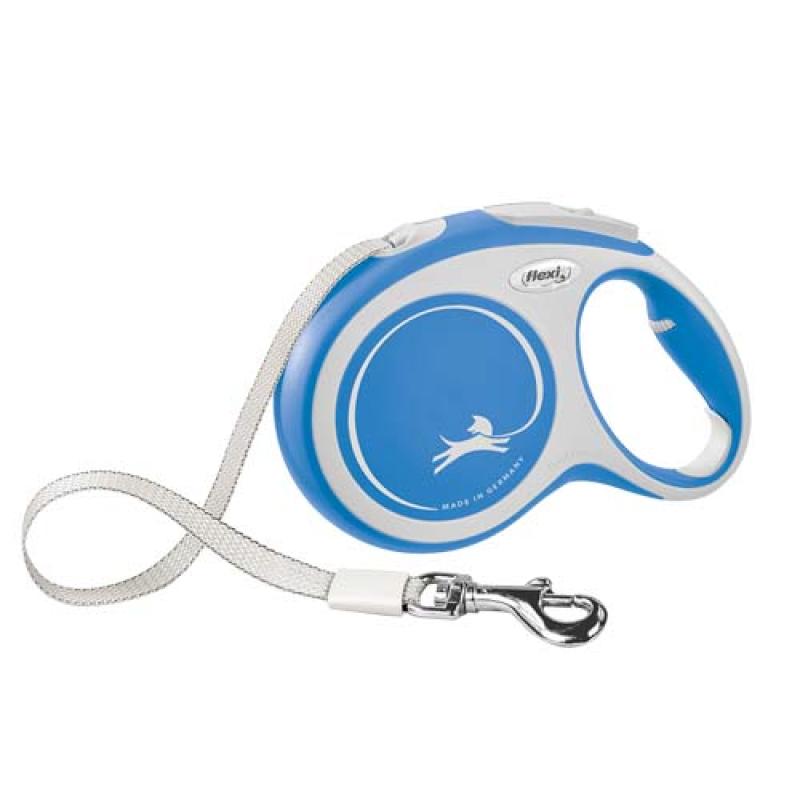 Flexi New Comfort L popruh 8m modrá do 50kg Flexi
