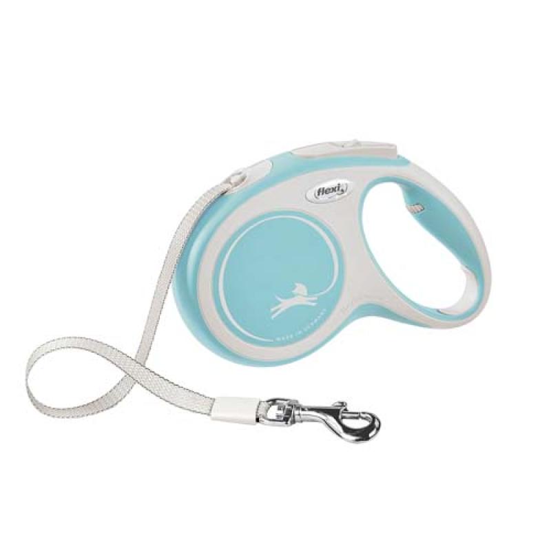 Flexi New Comfort M popruh 5m světle modrá do 25kg Flexi
