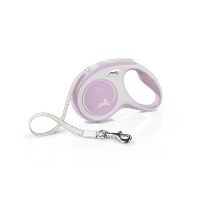 Flexi New Comfort S popruh 5m růžová do 15kg Flexi