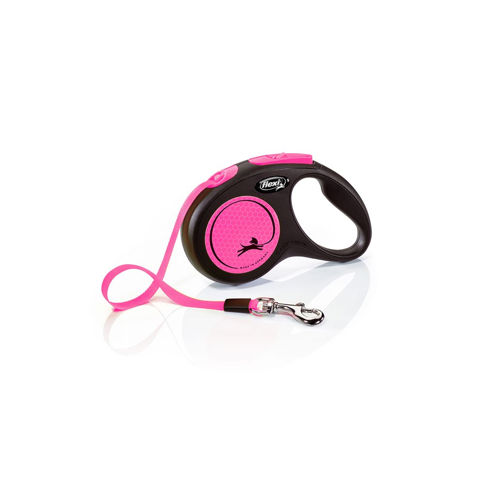 Flexi New Neon vel. S páska 5 m/15 kg růžové Flexi