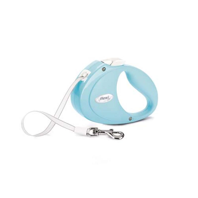 Flexi Puppy popruh 2m bleděmodrá do 12kg pro štěňátka Flexi