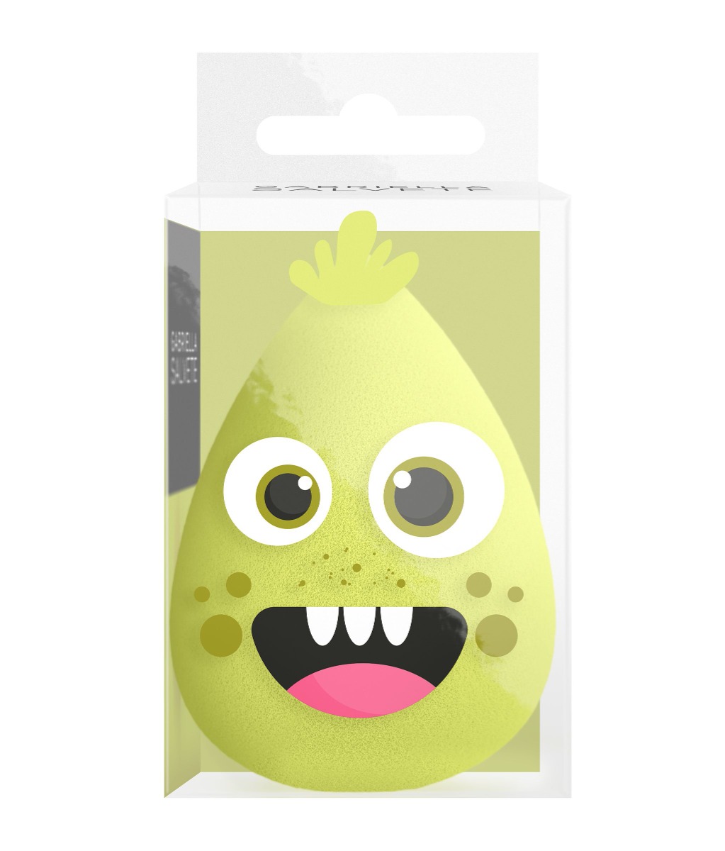 Gabriella Salvete MONSTERS houbička na make-up 1 ks zelená Gabriella Salvete