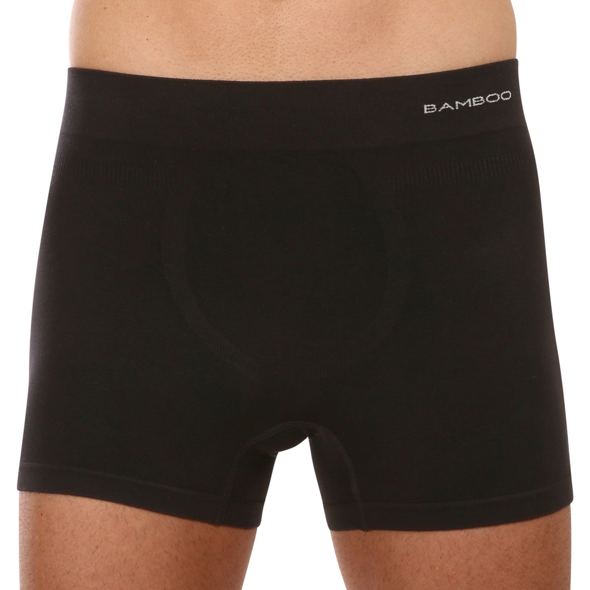 Gino Pánské boxerky bezešvé bambusové černé (54005) XL Gino