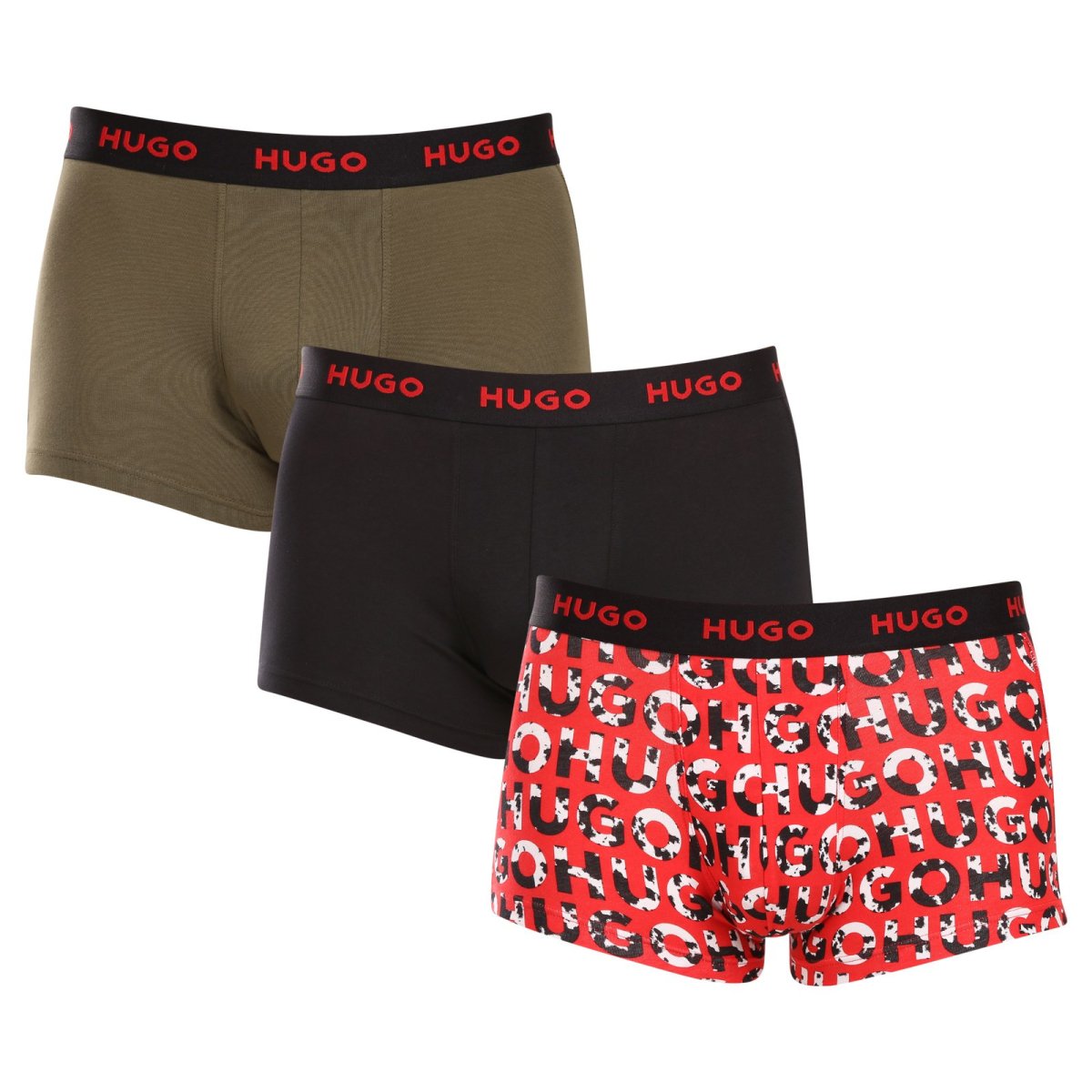 HUGO 3PACK pánské boxerky vícebarevné (50480170 306) L HUGO