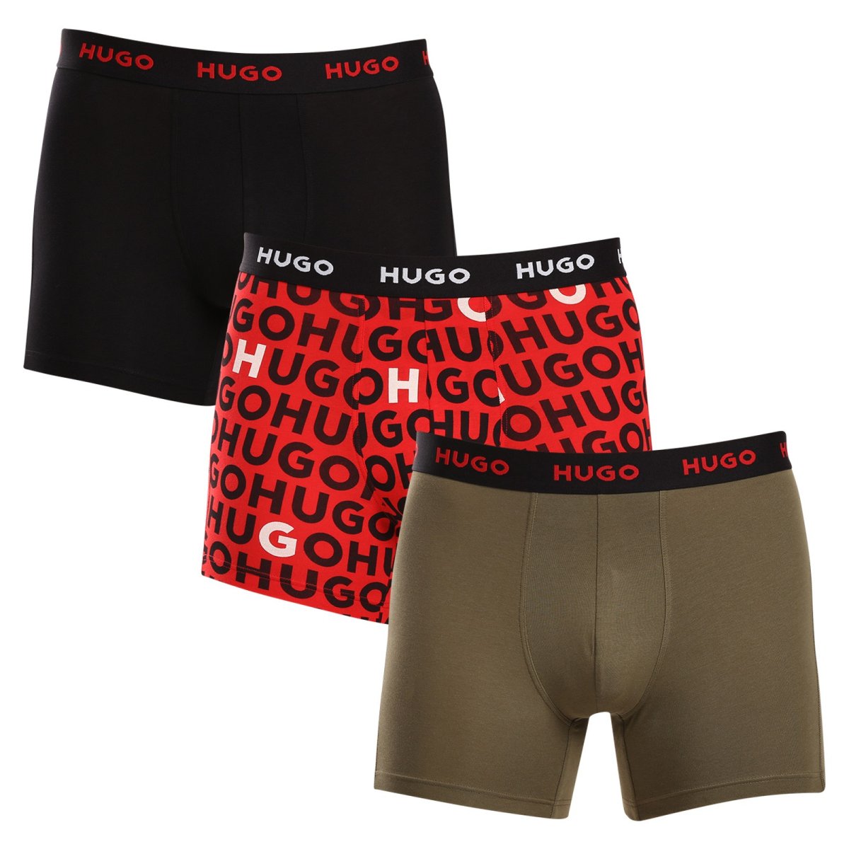 HUGO 3PACK pánské boxerky vícebarevné (50517887 978) XL HUGO