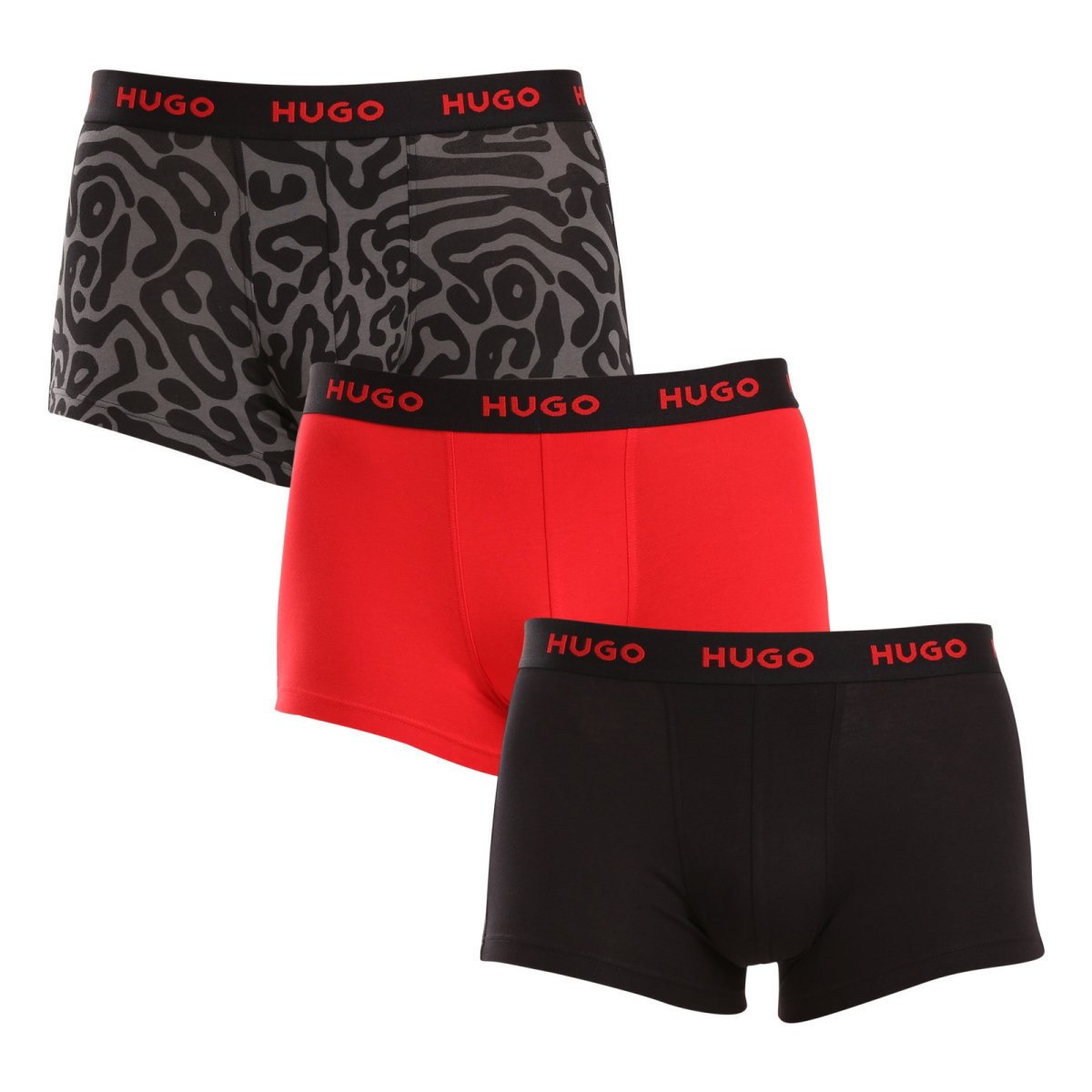 HUGO 3PACK pánské boxerky vícebarevné (50517894 974) L HUGO