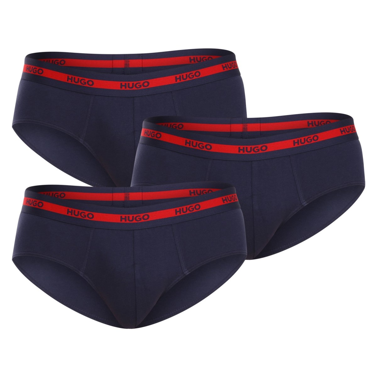 HUGO 3PACK pánské slipy modré (50503100 411) M HUGO