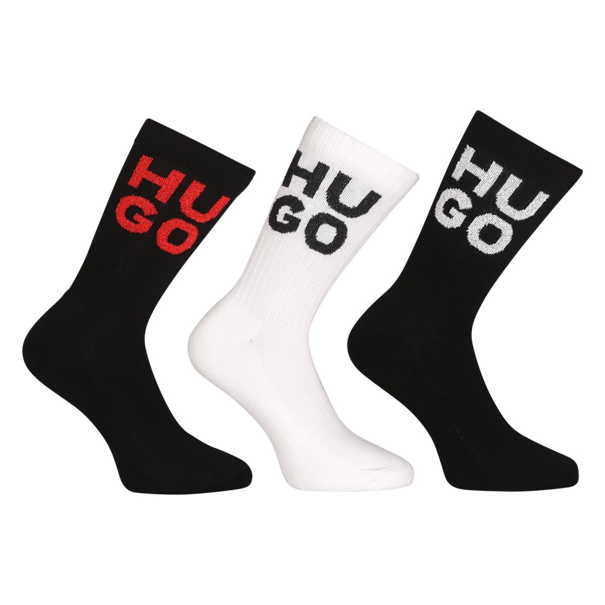 HUGO 3PACK ponožky vysoké vícebarevné (50518606 001) L HUGO
