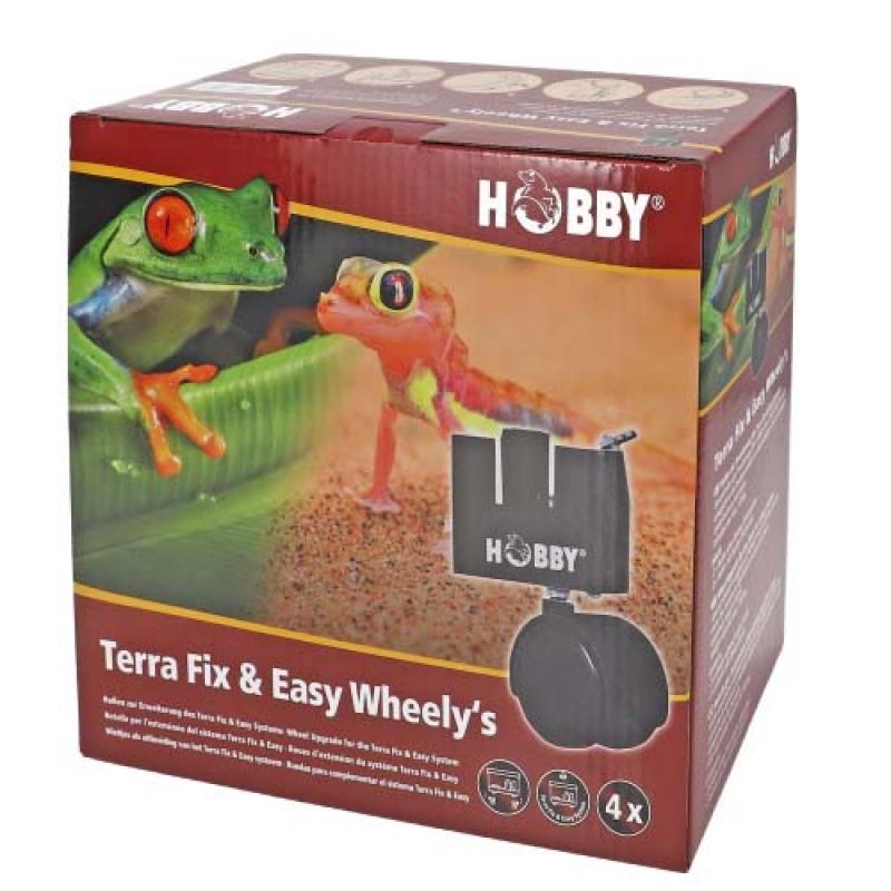 Hobby Terra Fix & Easy Wheely's - Speciální kolečka pro terária HOBBY Fix & Easy s Hobby