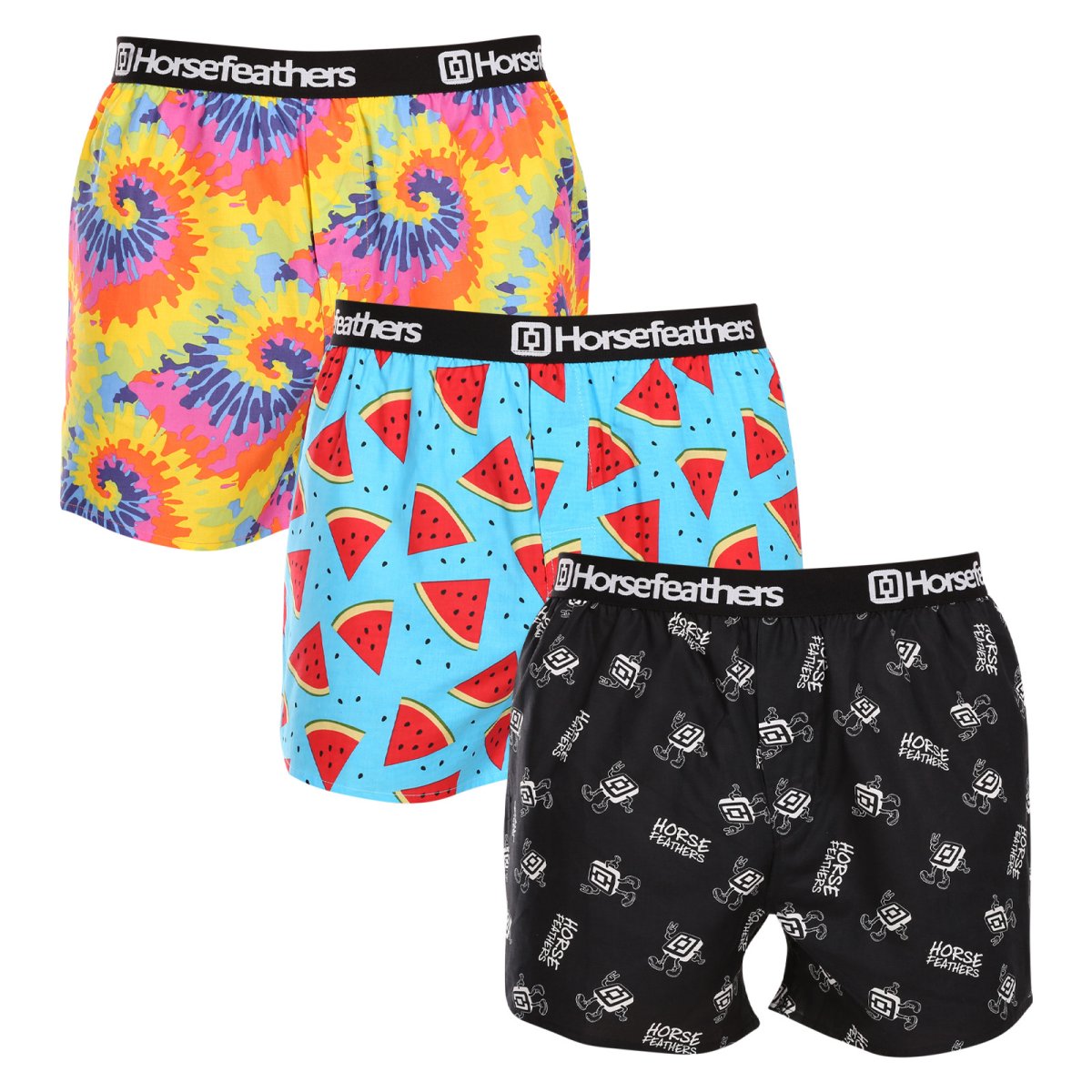 Horsefeathers 3PACK pánské trenky Frazier Bundle 3 (AM096E) XL Horsefeathers