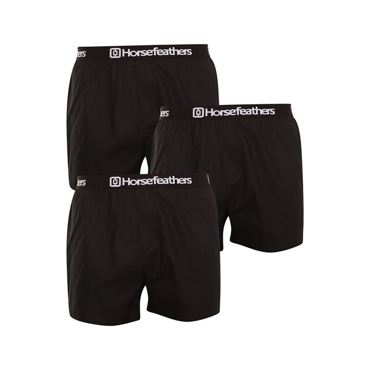 Horsefeathers 3PACK pánské trenky Frazier black (AM096A) XXL Horsefeathers
