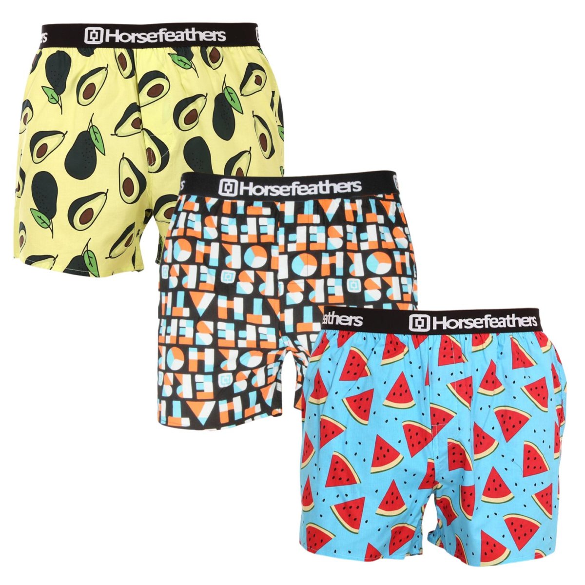 Horsefeathers 3PACK pánské trenky Frazier vícebarevné (AM166H34ZW) L Horsefeathers