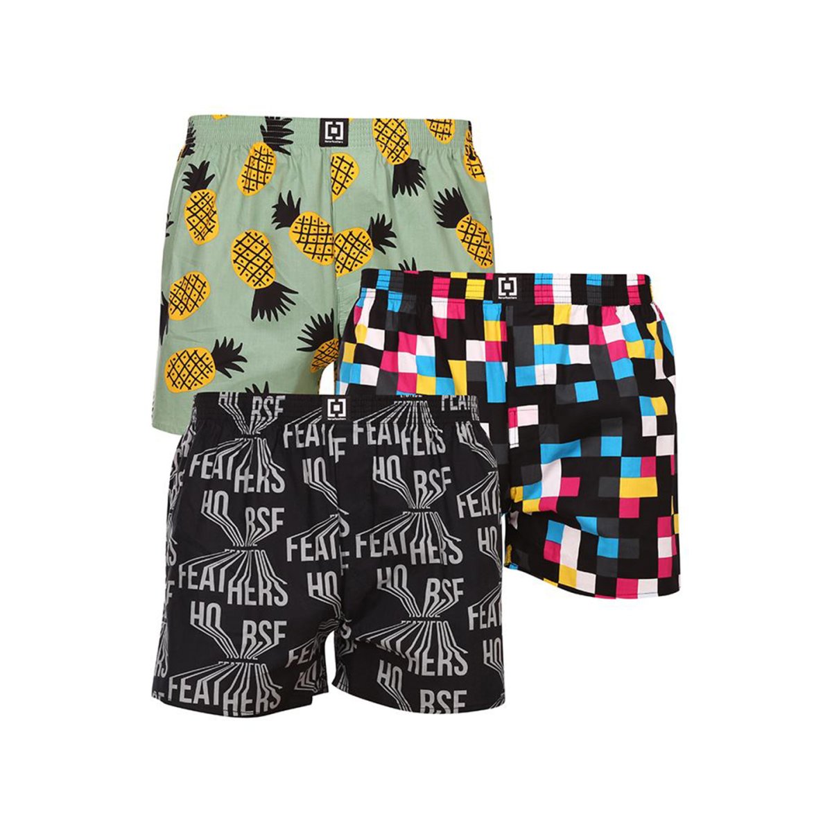 Horsefeathers 3PACK pánské trenky Manny Bundle 4 (AM165C) XXL Horsefeathers