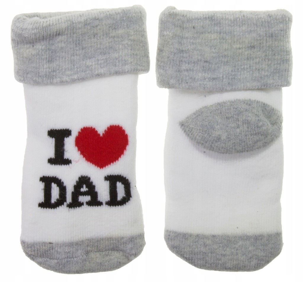 Kojenecké froté bavlněné ponožky Dad