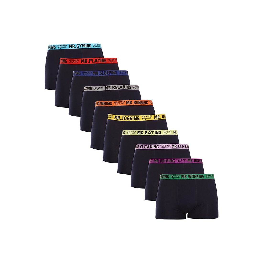 Lee Cooper 10PACK pánské boxerky modré (LCUBOX10P0101-1410367) XL Lee Cooper