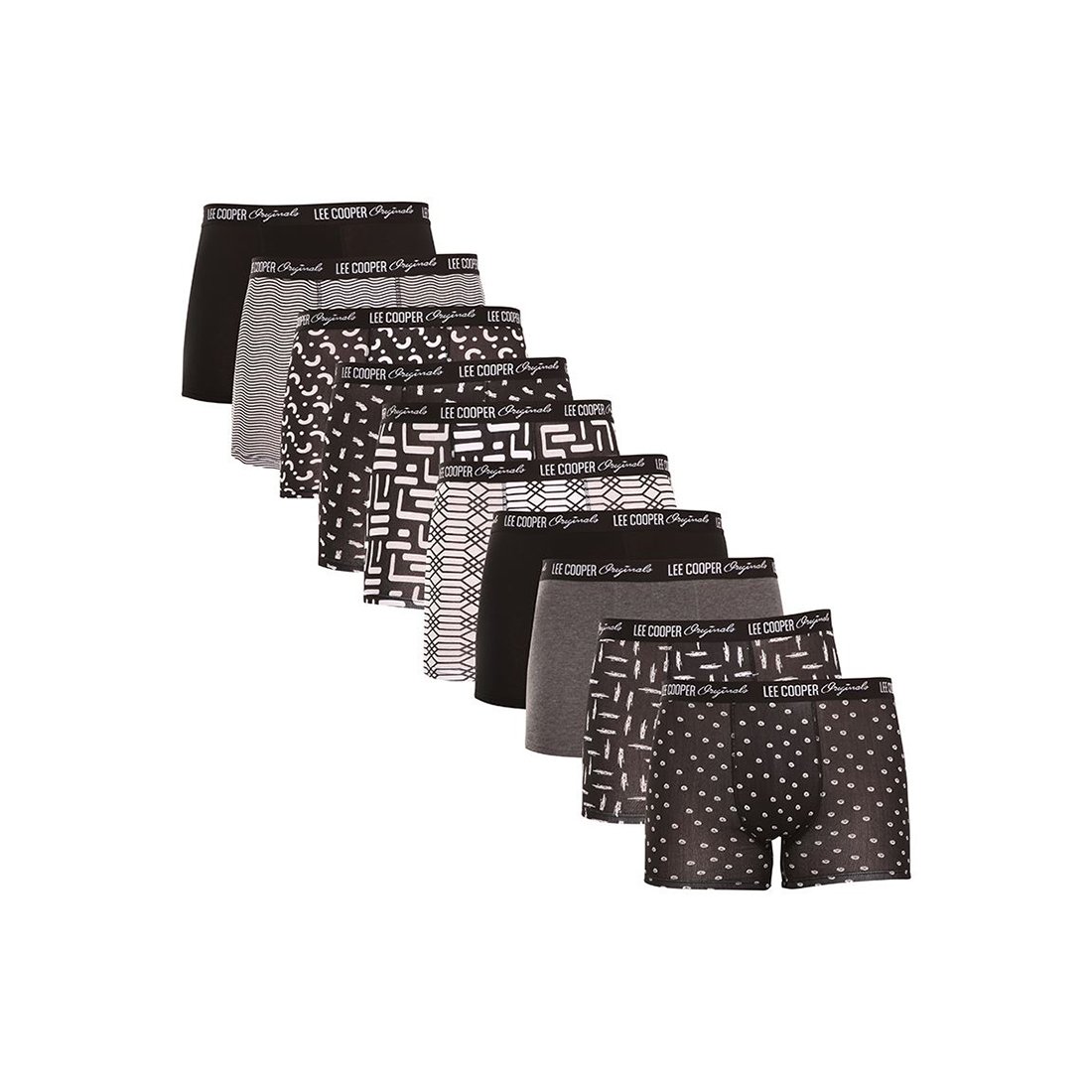 Lee Cooper 10PACK pánské boxerky vícebarevné (LCUBOX10P0102-1440169) XL Lee Cooper