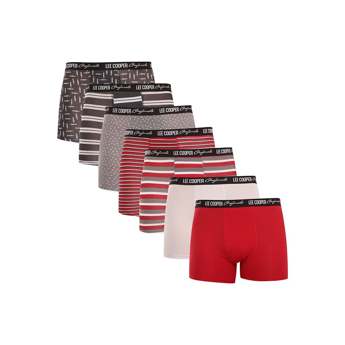 Lee Cooper 7PACK pánské boxerky vícebarevné (LCUBOX7P0109-1769861) M Lee Cooper