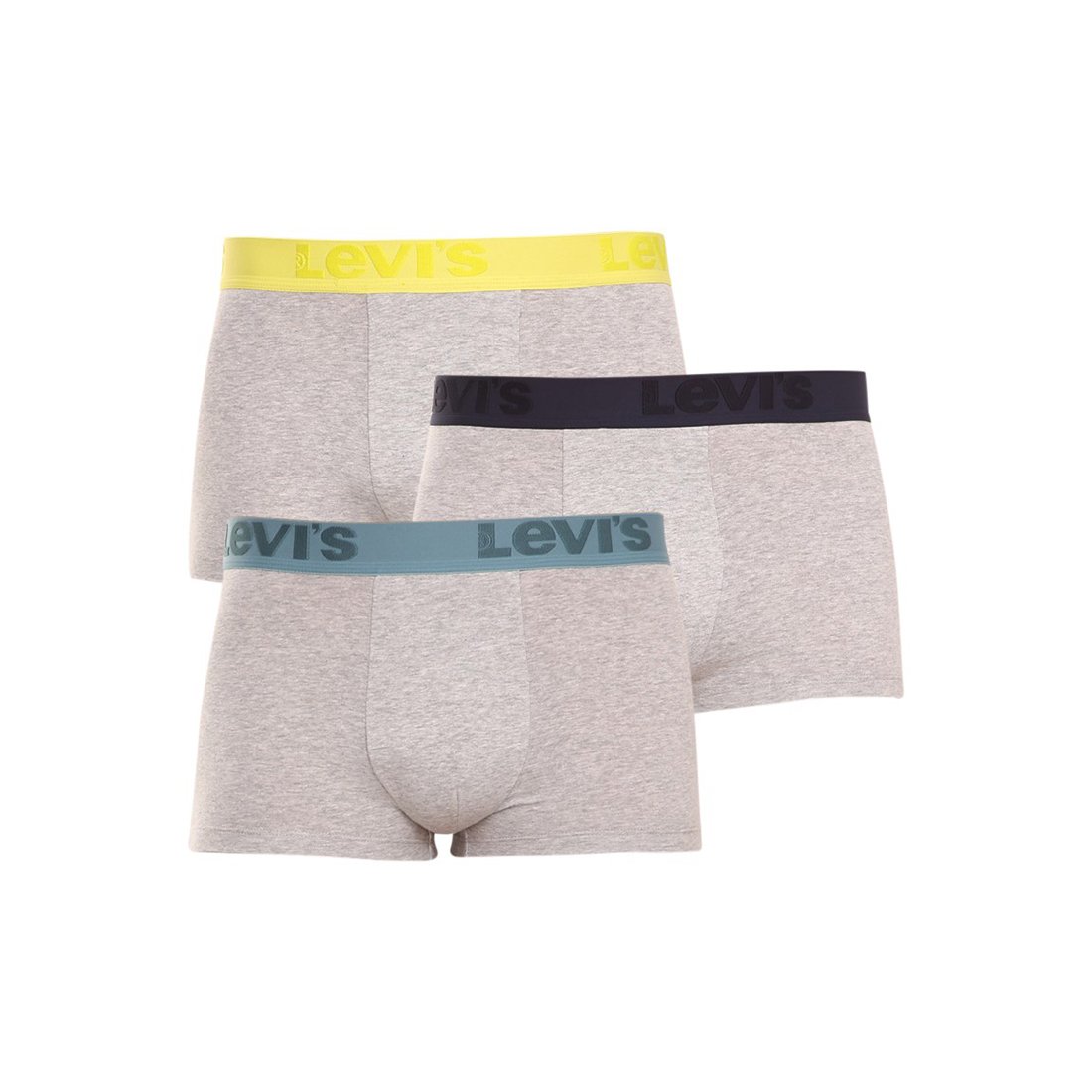 Levis 3PACK pánské boxerky šedé (905042001 015) M Levi's
