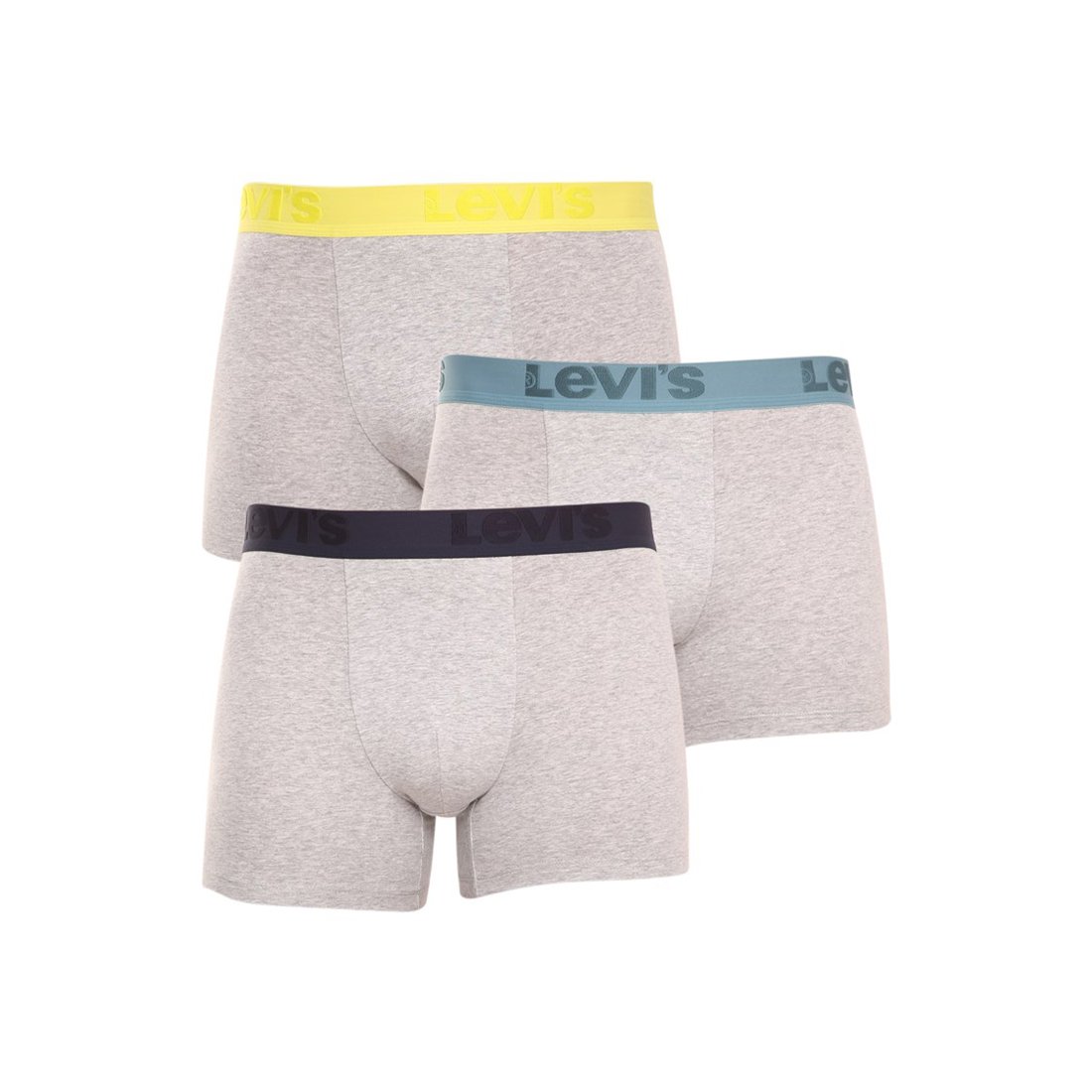 Levis 3PACK pánské boxerky šedé (905045001 015) M Levi's