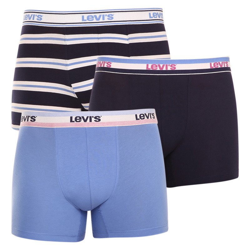 Levis 3PACK pánské boxerky vícebarevné (701205104 002) M Levi's