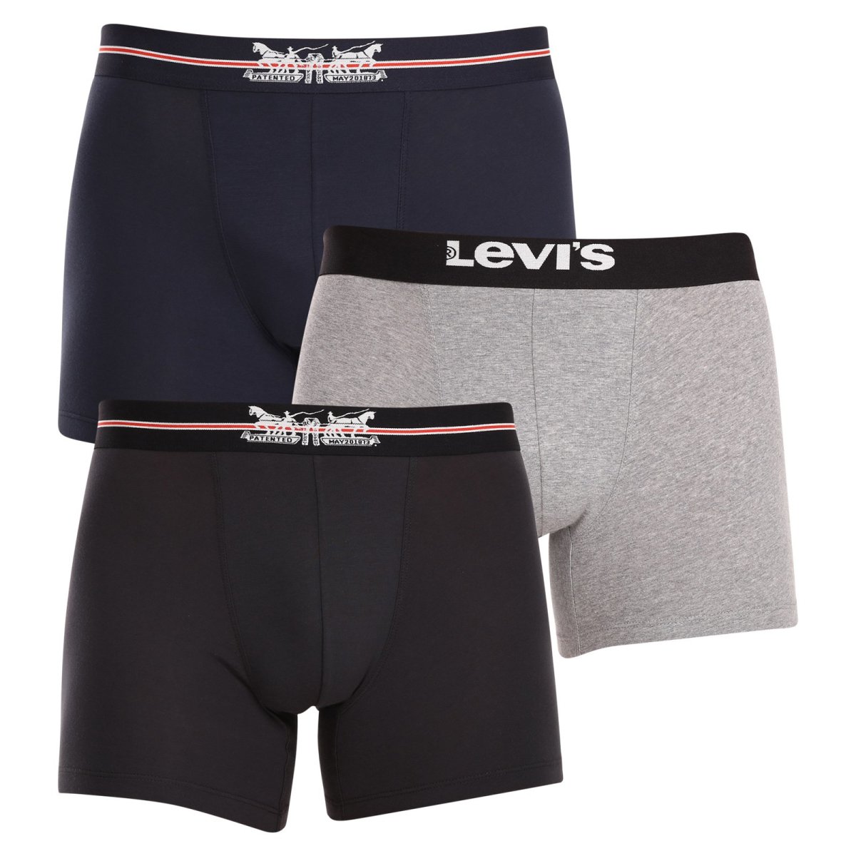 Levis 3PACK pánské boxerky vícebarevné (701224663 001) M Levi's