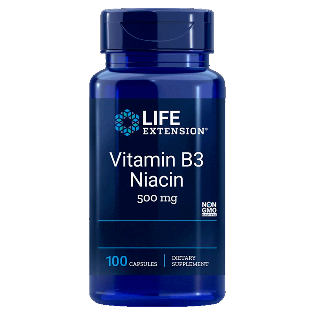 Life Extension Vitamin B3 Niacin - 100 kapslí Life Extension