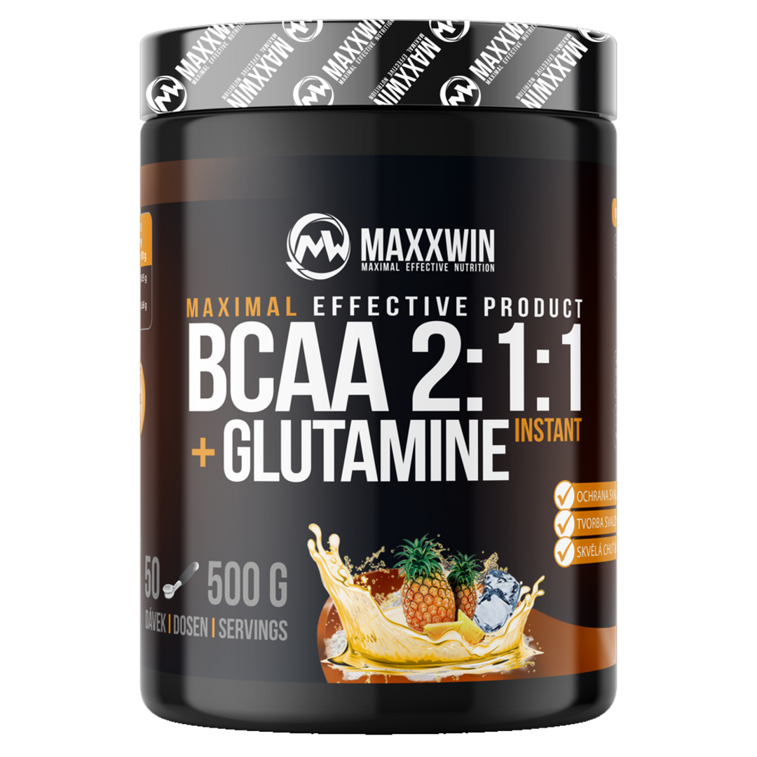 MAXXWIN BCAA + Glutamine 500g - malina MAXXWIN