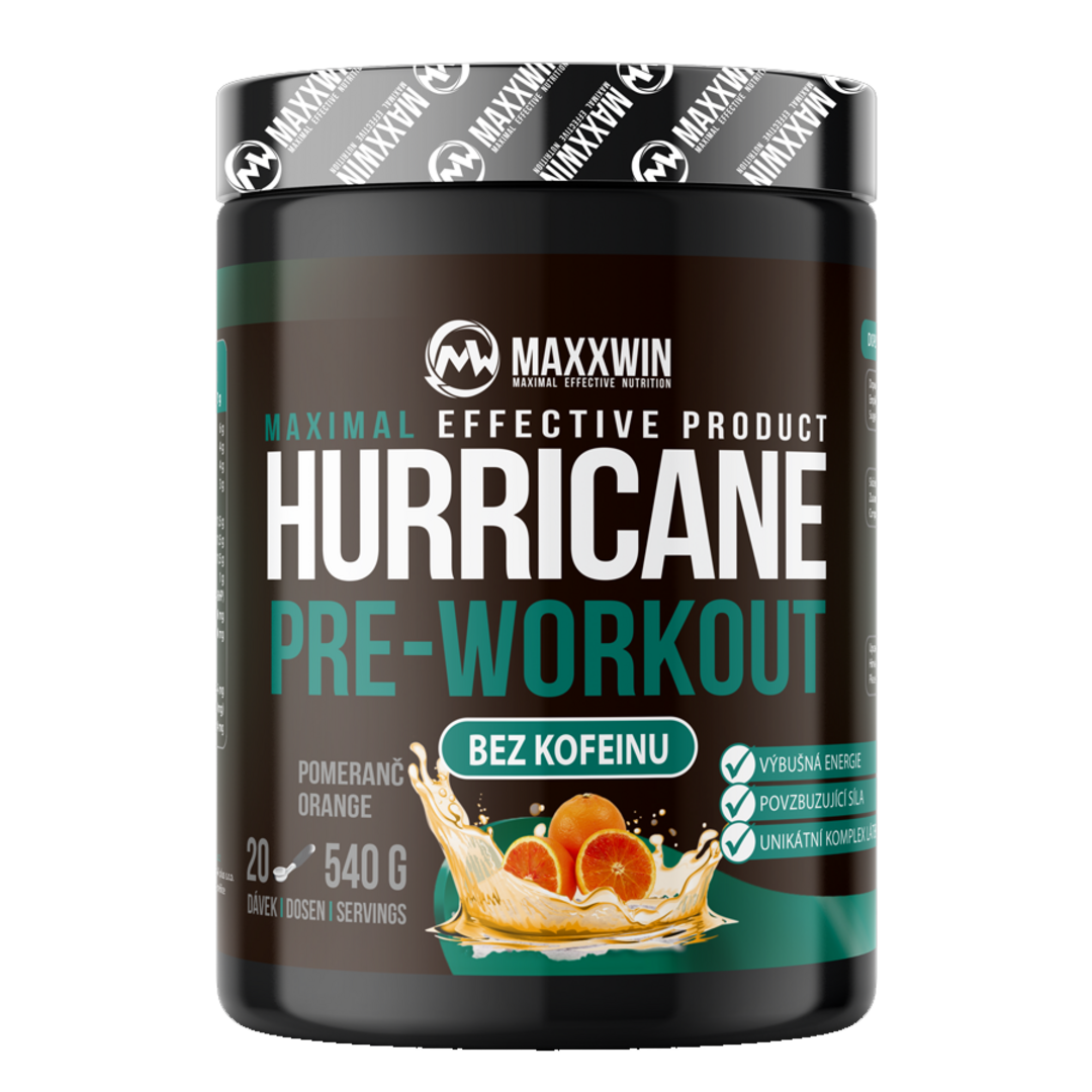 MAXXWIN Hurricane Pre-Workout No Caffeine 540g - višeň MAXXWIN