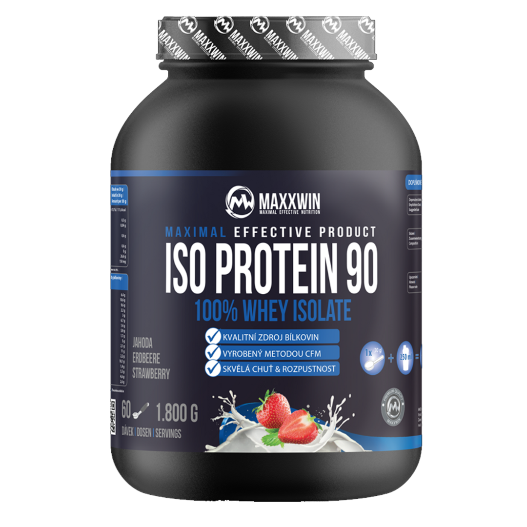 MAXXWIN ISO Protein 90 1800g - jahoda MAXXWIN