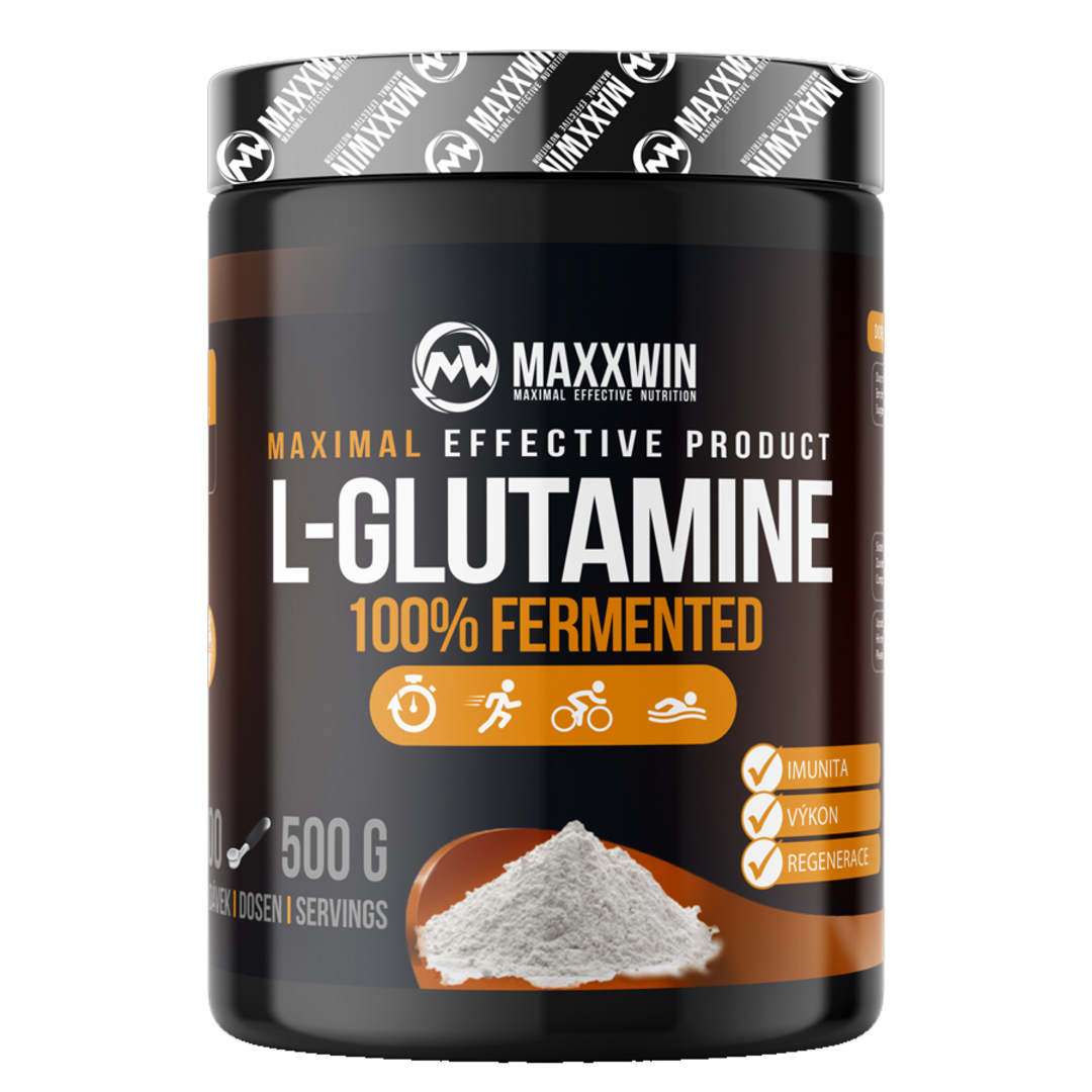 MAXXWIN L-Glutamine 100% fermented 500g - bez příchutě MAXXWIN