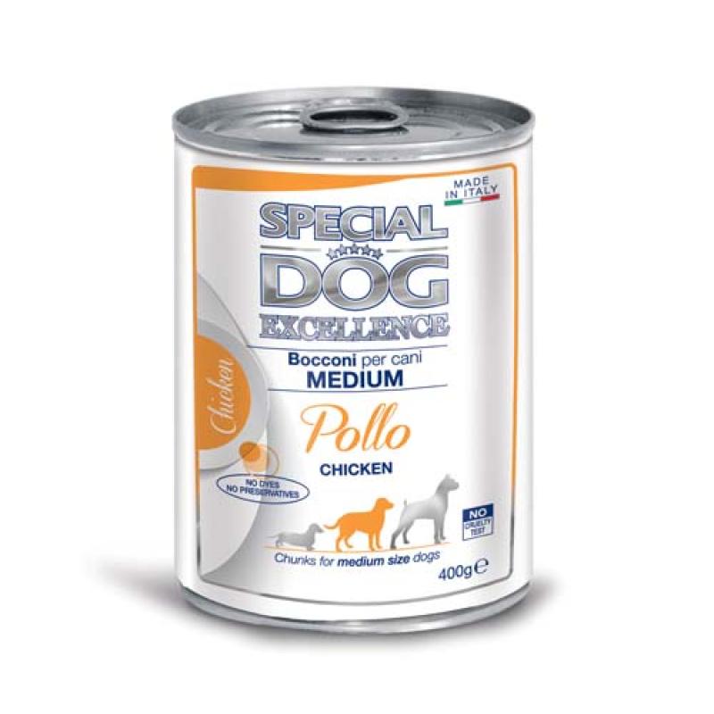 Monge SPECIAL DOG EXCELLENCE MEDIUM ADULT kuře kousky 400g konzerva Monge