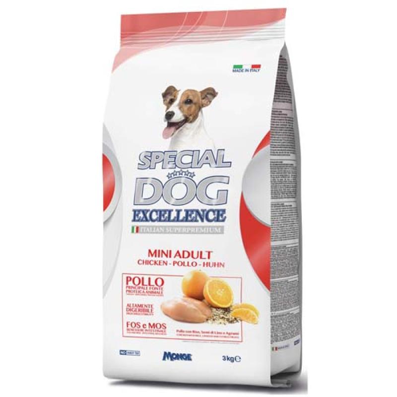 Monge SPECIAL DOG EXCELLENCE MINI ADULT Chicken 3kg superprémiové krmivo pro psy Monge