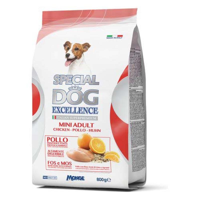Monge SPECIAL DOG EXCELLENCE MINI ADULT Chicken 800g superprémiové krmivo pro dospě Monge