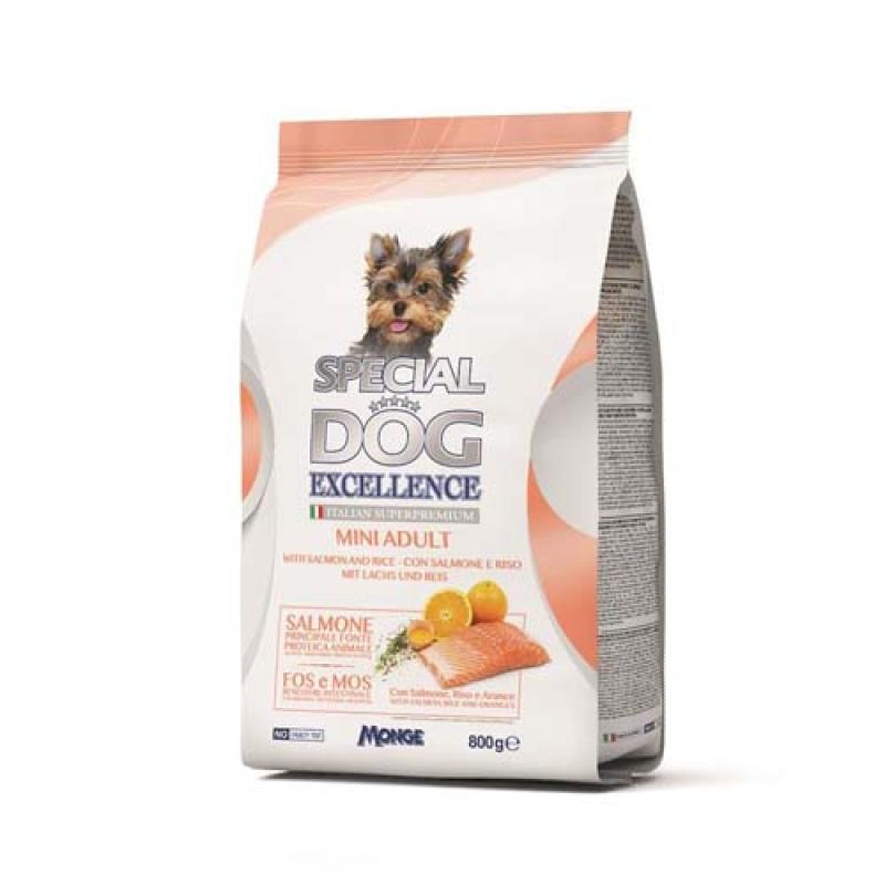 Monge SPECIAL DOG EXCELLENCE MINI ADULT Losos 800g hypoalergenní krmivo pro psy Monge