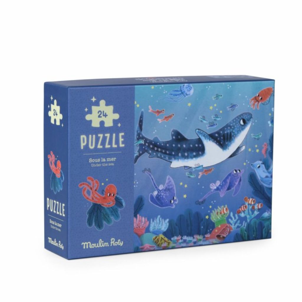 Moulin Roty Puzzle svítící ve tmě Pod mořem - 24 pcs Moulin Roty