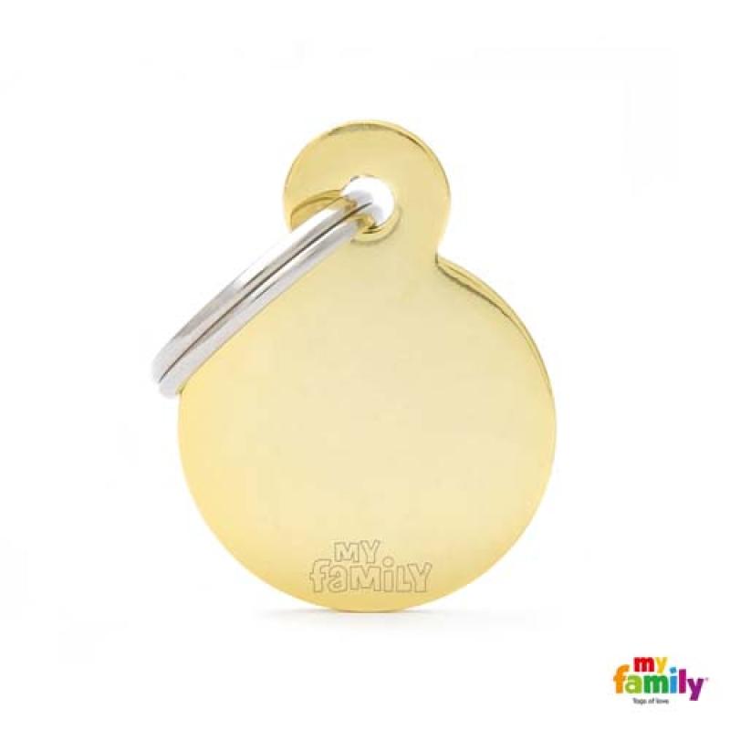 My Family MF SMALL ROUND GOLDEN BRASS 2