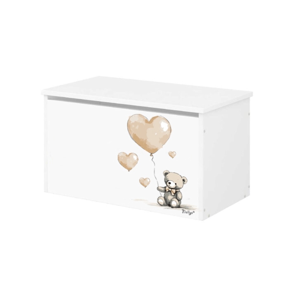 NELLYS Box na hračky - Teddy love - béžový NELLYS